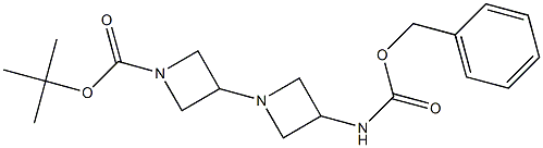 tert-butyl 3-(benzyloxycarbonylaMino)-1,3'-biazetidine-1'-carboxylate 结构式