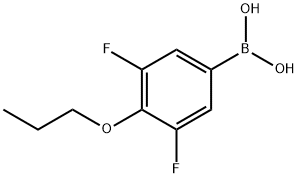 3,5-Difluoro-4-propoxyphenylboronic acid 结构式