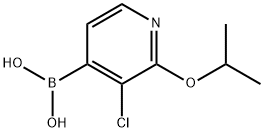 3-氯-2-异丙氧基吡啶-4-硼酸 结构式
