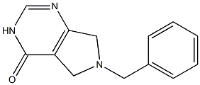 6-benzyl-6,7-dihydro-3H-pyrrolo[3,4-d]pyriMidin-4(5H)-one 结构式