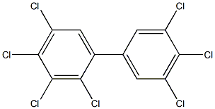 2,3,3',4,4',5,5'-Heptachlorobiphenyl Solution 结构式