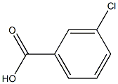 3-Chlorobenzoic acid Solution 结构式