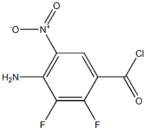 4-aMino-2,3-difluoro-5-nitrobenzoyl chloride 结构式