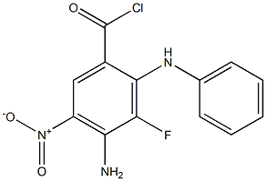 4-aMino-3-fluoro-5-nitro-2-(phenylaMino)benzoyl chloride 结构式