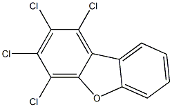 1,2,3,4-Tetrachlorodibenzofuran 50 μg/mL in Toluene 结构式