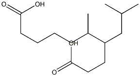 6-Methylheptanoic acid (Isocaprylic acid) 结构式