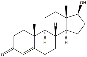 Testosterone (1.0 mg/mL) in Acetonitrile 结构式