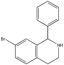 7-broMo-1-phenyl-1,2,3,4-tetrahydroisoquinoline 结构式