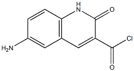 6-aMino-2-oxo-1,2-dihydroquinoline-3-carbonyl chloride 结构式