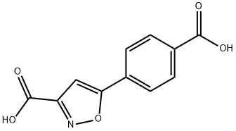 5-(4-羧基苯基)异噁唑-3-甲酸 结构式