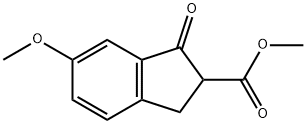 6-甲氧基-1-氧代茚-2-甲酸甲酯 结构式