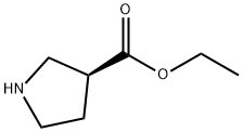 (S)-吡咯烷-3-甲酸乙酯 结构式