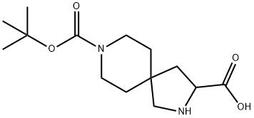 8-(BOC)-2,8-DIAZASPIRO[4.5]DECANE-3-CARBOXYLIC ACID 结构式