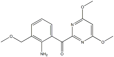 (2-aMino-3-(MethoxyMethyl)phenyl)(4,6-diMethoxypyriMidin-2-yl)Methanone 结构式