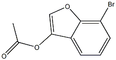 7-broMobenzofuran-3-yl acetate 结构式