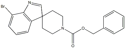 benzyl 7-broMospiro[indole-3,4'-piperidine]-1'-carboxylate 结构式