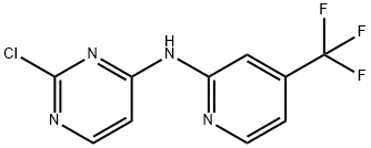 2-氯-N-(4-(三氟甲基)吡啶-2-基)嘧啶-4-胺 结构式