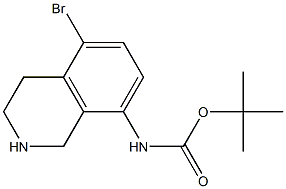 N-BOC-5-溴-1,2,3,4-四氢异喹啉-8-胺 结构式