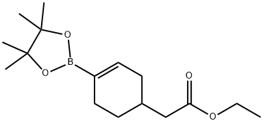 1-硼酸频哪醇酯-4-乙酸乙酯-1-环已烯 结构式