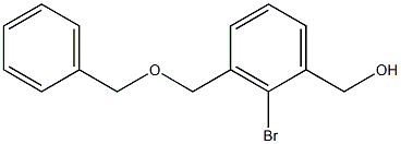 (3-(benzyloxyMethyl)-2-broMophenyl)Methanol 结构式