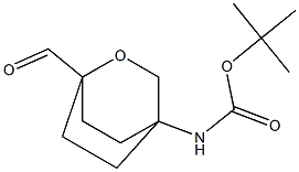 Tert-butyl 1-forMyl-2-oxabicyclo[2.2.2]octan-4-ylcarbaMate 结构式