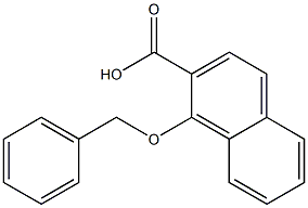 1-(benzyloxy)-2-naphthoic acid 结构式