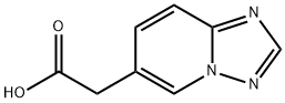 2-([1,2,4]三唑并[1,5-A]吡啶-6-基)乙酸 结构式