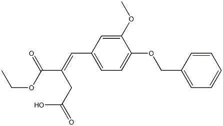 [[3-Methoxy-4-(phenylMethoxy)phenyl]Methylene]butanedioic Acid Ethyl Ester 结构式