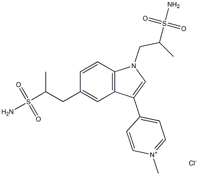 4-[1,5-Bis-(2-MethylsulfaMoylethyl)-1H-indol-3-yl]-1-MethylpyridiniuM Chloride
(Naratriptan iMpurity) 结构式