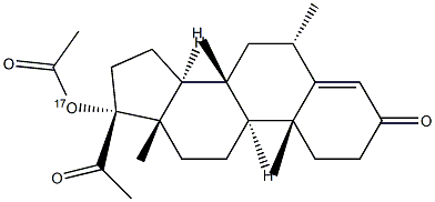 Medroxy Progesterone 17-O 结构式