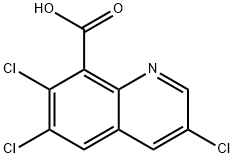 3,6,7-Trichloroquinoline-8-carboxylic Acid 结构式