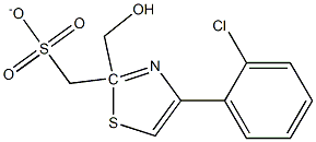 (4-(2-氯苯基)噻唑-2-基)甲磺酸甲酯 结构式