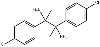 2,3-双(4-氯苯基)丁烷-2,3-二胺 结构式
