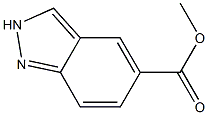 2H-Indazole-5-carboxylic acid Methyl ester 结构式