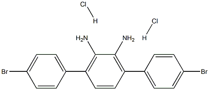 3,6-双(4-溴苯基)-1,2-二氨基苯双盐酸盐 结构式