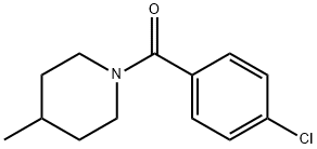 1-(4-氯苯甲酰基)-4-甲基哌啶 结构式