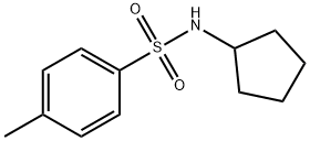 N-环戊基-4-甲基苯磺酰胺 结构式