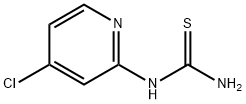 N-(4-氯-2-吡啶基)硫代尿 结构式