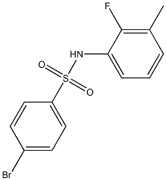 4-溴-N-(2-氟-3-甲基苯基)苯磺酰胺,97% 结构式