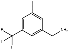 3-甲基-5-(三氟甲基)苄胺 结构式