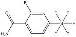 2-氟-4-(五氟硫代)苯甲酰胺,97% 结构式