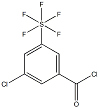 3-氯-5-(五氟硫代)苯甲酰氯,97% 结构式