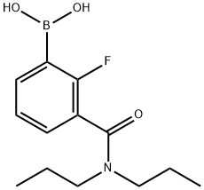 3-(Di-n-propylcarbaMoyl)-2-fluorobenzeneboronic acid, 97% 结构式