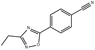 4-(3-乙基-1,2,4-噁二唑-5-基)苯腈 结构式