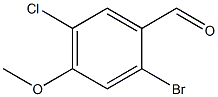 2-broMo-5-chloro-4-Methoxybenzaldehyde 结构式