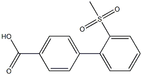 2'-Methanesulfonyl-biphenyl-4-carboxylic acid 结构式