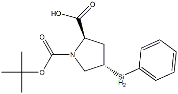 (2R,4S)-1-(tert-butoxycarbonyl)-4-(phenylselanyl)pyrrolidine-2-carboxylic acid 结构式