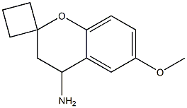 (+/-)-4-aMino-3,4-dihydro-6-Methoxy-spiro[2H-1-benzopyran-2,1'-cyclobutane] 结构式