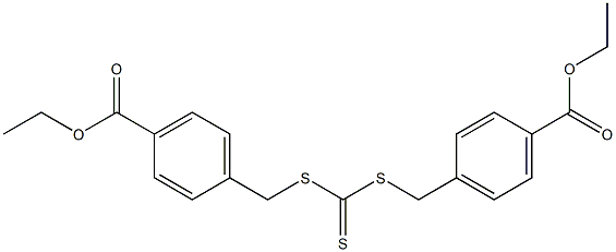di[(4-ethoxycarbonyl)benzyl] carbonotrithioate 结构式