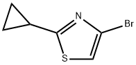 4-溴-2-环丙基噻唑 结构式